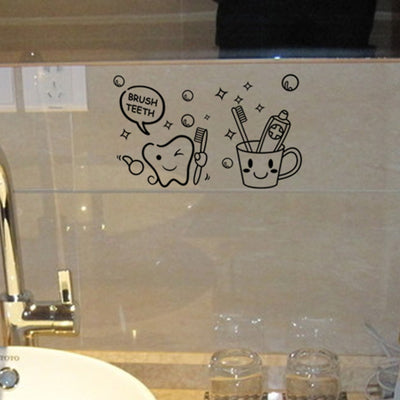 Brush Teeth Wall Stickers bathroom