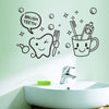 Brush Teeth Wall Stickers bathroom