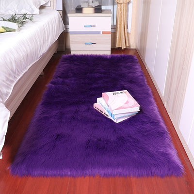 Plush soft bedroom rug