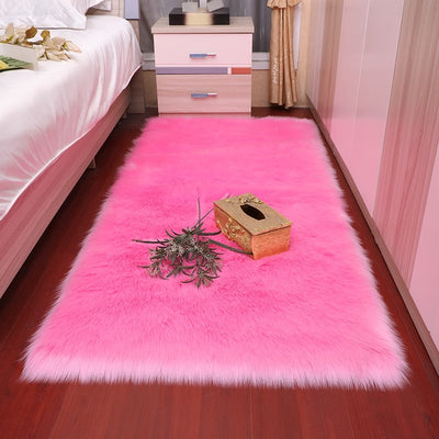 Plush soft bedroom rug