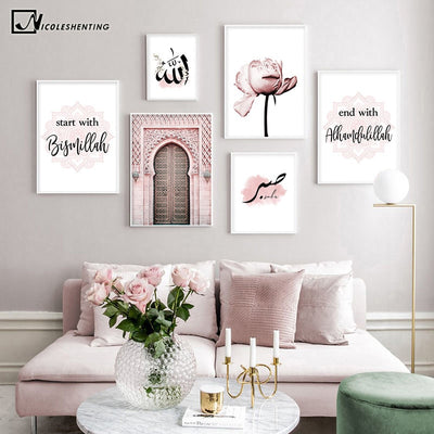 Pink Decorative Wall Art Canvas