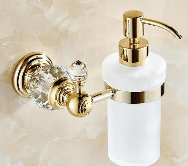 Holder Crystal Gold Washroom