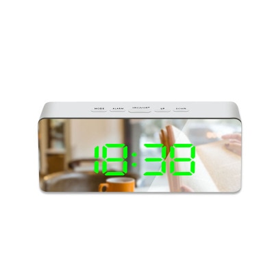 LED Mirror Digital Alarm Clock