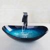 Glass Painted Waterfall Basin