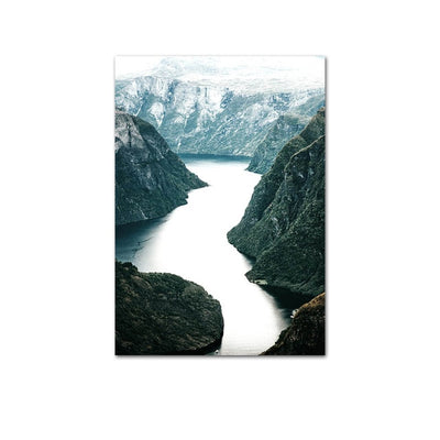 Scandinavian Travel Landscape Canvas Painting