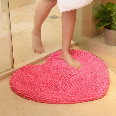 Love Heart Shape Bathroom Carpet mat