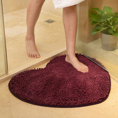 Love Heart Shape Bathroom Carpet mat