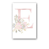 26 English Letters Pink Flower Children's Bedroom Canvas