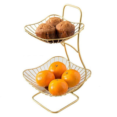 Beautiful Shape 2-Tier Fruit Basket